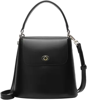 Women Top Handle Bucket Handbags Cross-body Mini Flap Bag Dress Shoulder Purse for Casual