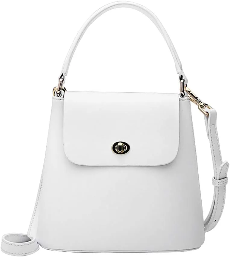 Women Top Handle Bucket Handbags Cross-body Mini Flap Bag Dress Shoulder Purse for Casual