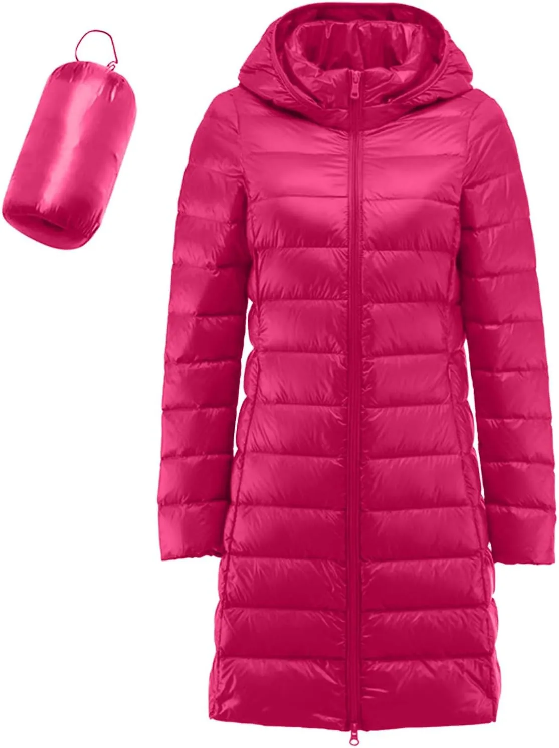 Women's Long Winter Puffer Coat Warm Packable Maxi Down Jacket Removable Hood Parka Winter Coat