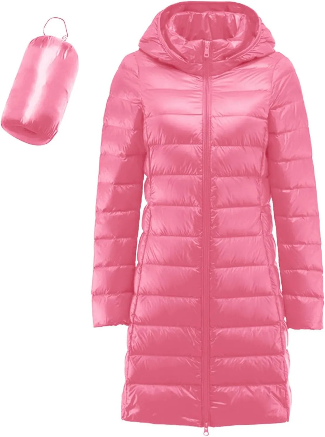 Women's Long Winter Puffer Coat Warm Packable Maxi Down Jacket Removable Hood Parka Winter Coat