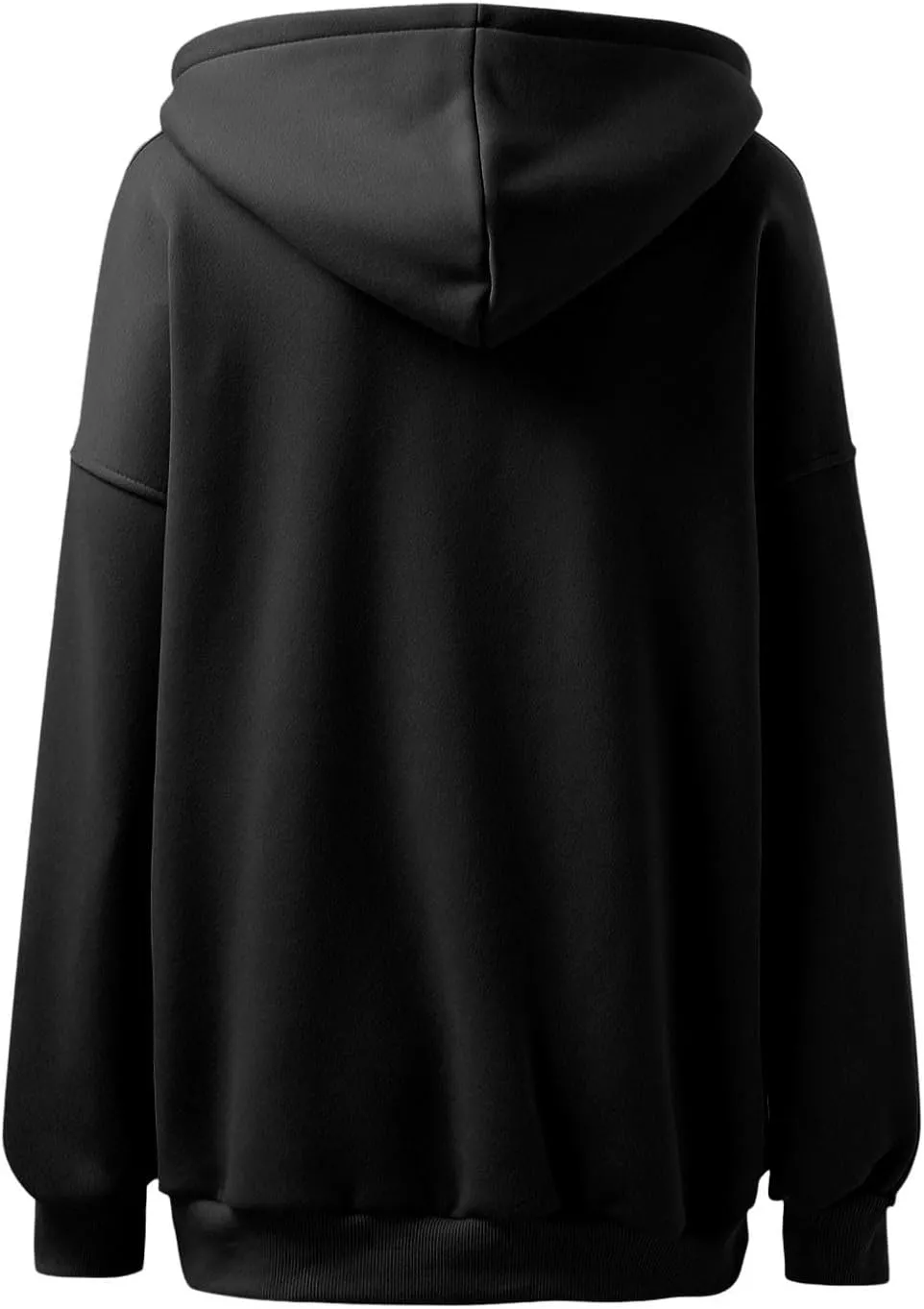 Womens Oversized Hoodies Long Sleeve Pullover Casual Fall Teen Girls Preppy Clothes 2024 Trendy V Neck Sweatshirts