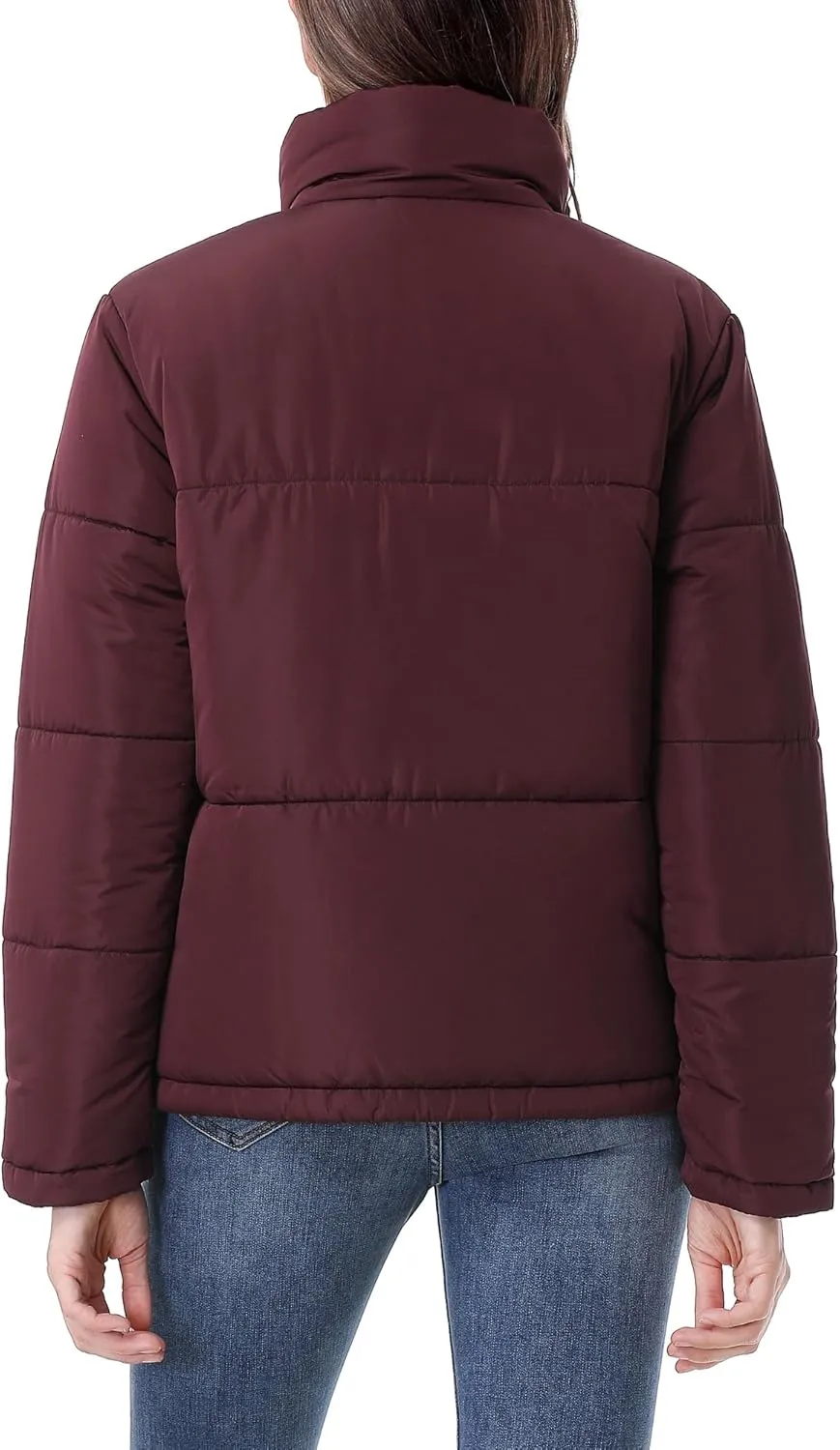 Women's Warm Winter Coat Waterproof Puffer Jacket Full-Zip Lightweight Winter Jacket