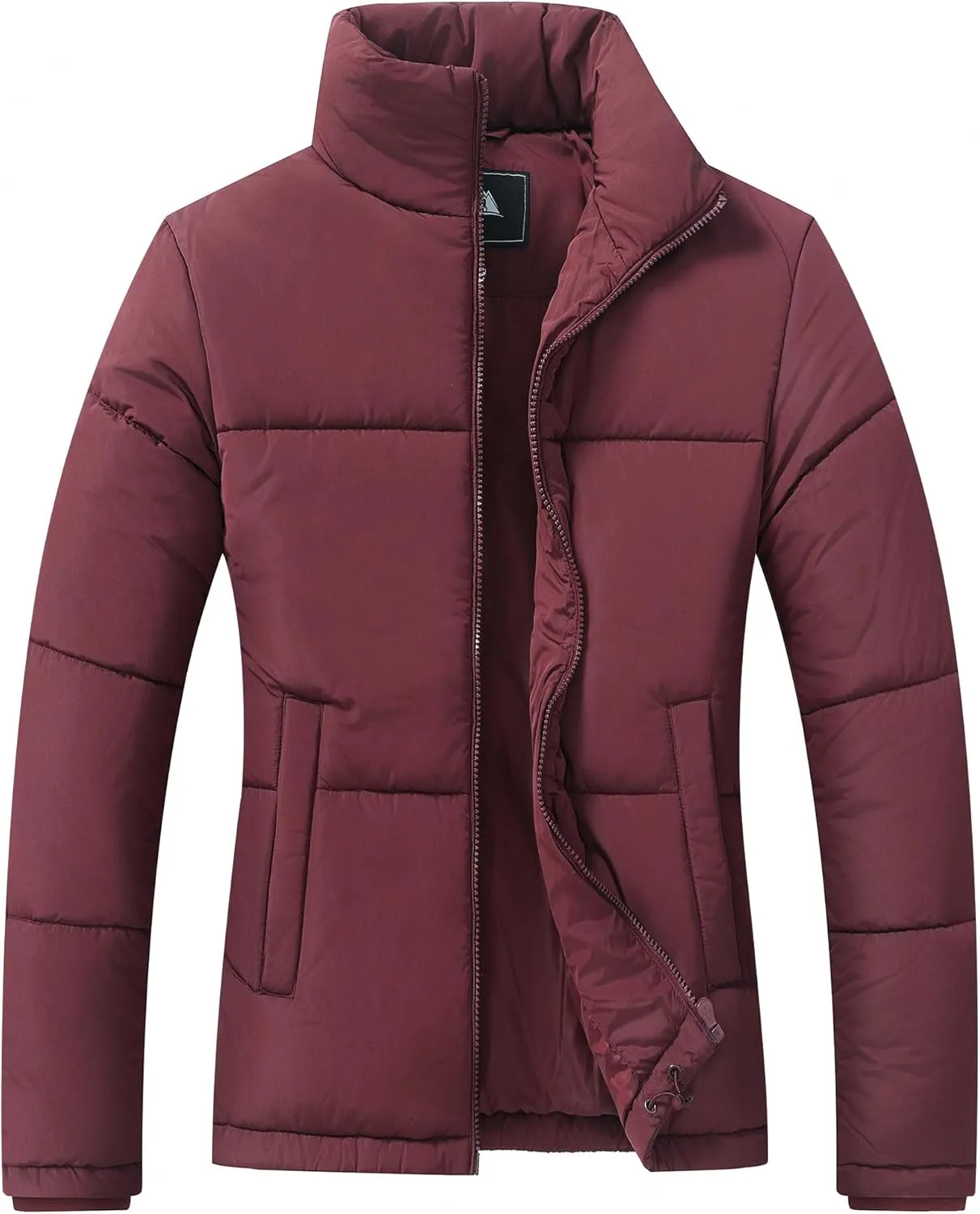 Women's Warm Winter Coat Waterproof Puffer Jacket Full-Zip Lightweight Winter Jacket