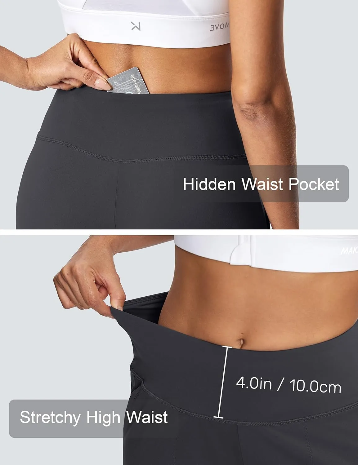 Women's Wide Leg Yoga Capris High Waist Loose Fit Dress Pants with Pockets Casual Lounge Capri Pants for Women