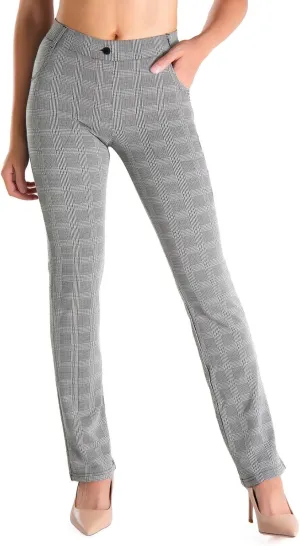 Yogipace,Belt Loops,Women's Petite/Regular/Tall Straight Leg Yoga Dress Pants