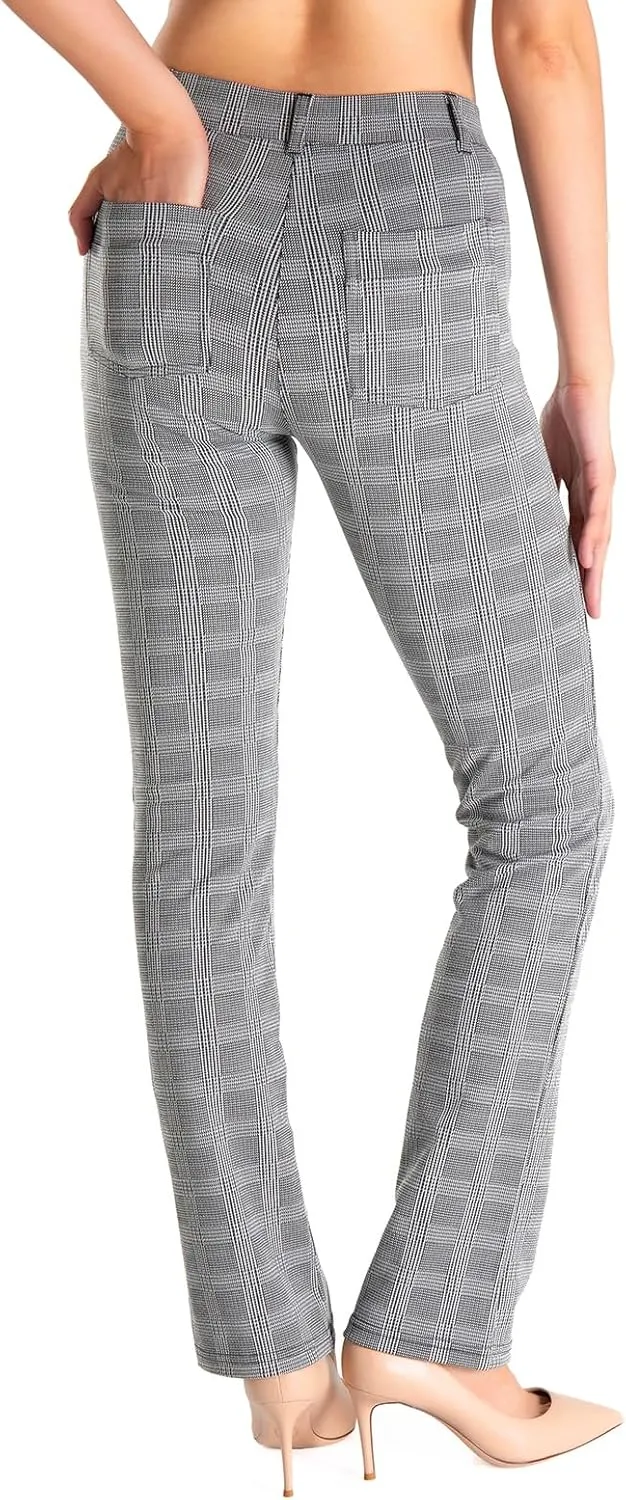 Yogipace,Belt Loops,Women's Petite/Regular/Tall Straight Leg Yoga Dress Pants